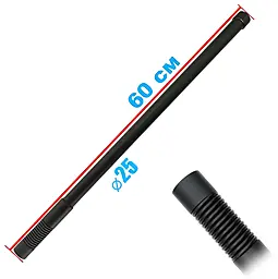 Антена всеспрямована, 400-500 MHz, 100W, d-25 mm, 60 cm, N-J, з пружиною