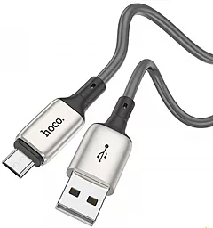 Кабель Hoco X66 Howdy USB-A - micro USB 12w 2.4a 1м cable Grey - мініатюра 2 Кабель Hoco X66 Howdy USB-A - micro USB 12w 2.4a 1м cable Grey - мініатюра 2