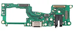 Нижняя плата Realme 8 (RMX3085) с разъемом зарядки, наушников и микрофоном