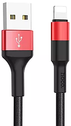 Кабель Hoco X26 Xpress USB-A - Lightning 10w 1м cable Black/Red - фото Кабель Hoco X26 Xpress USB-A - Lightning 10w 1м cable Black/Red