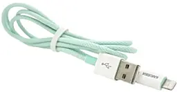 Кабель iKaku KSC-723 USB-A - Lightning 12w 2.4a 1м cable Green - фото Кабель iKaku KSC-723 USB-A - Lightning 12w 2.4a 1м cable Green