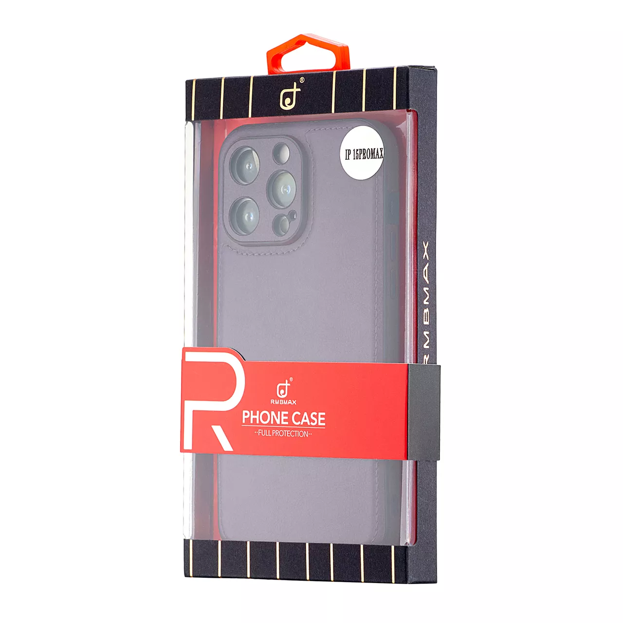 Чехол Jinduka Leather Protected Camera для Apple iPhone 15 Pro Max Purple - фото 3