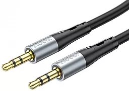 Аудіо кабель Hoco UPA22 Aux mini Jack 3.5 mm M/M Cable 1 м black - мініатюра 2