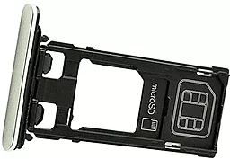 Слот (лоток) SIM-карти Sony Xperia X Performance Dual Sim F8132 Original White