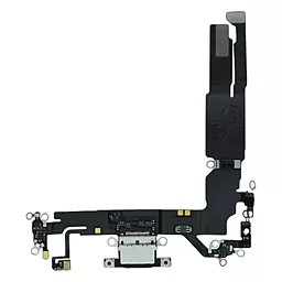 Нижній шлейф Apple iPhone 16 з роз'ємом зарядки, з мікрофоном Original Black