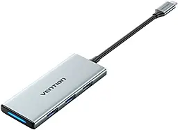 Мультипортовий Type-C хаб Vention 7-in-1 USB 3.0 gray (TOPHB) - фото Мультипортовий Type-C хаб Vention 7-in-1 USB 3.0 gray (TOPHB)