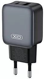 Сетевое зарядное устройство XO L154 20w PD USB-C/USB-A ports charger black - фото Сетевое зарядное устройство XO L154 20w PD USB-C/USB-A ports charger black
