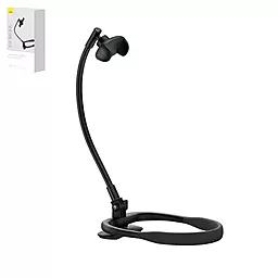 Держатель Baseus ComfortJoy Series настольный, на шею, Black LUGB000001 - фото Держатель Baseus ComfortJoy Series настольный, на шею, Black LUGB000001