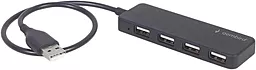 USB хаб Gembird 4-in-1 black (UHB-U2P4-06)