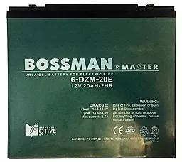 Акумуляторна батарея Bossman 12V 20Ah (6-DZM-20E)