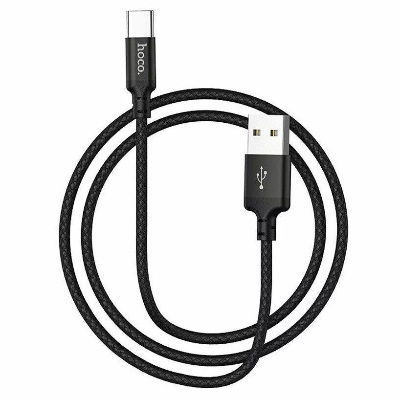 Кабель Hoco X14 Times Speed USB-A - Type-C 12w 2.4a 1м cable Black - фото 2