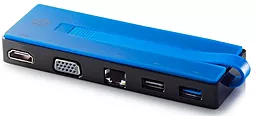 Мультипортовый USB Type-C хаб (концентратор) HP Travel Dock USB-C -> USB 3.0/VGA/USB 2.0/Ethernet Black (T0K29AA)