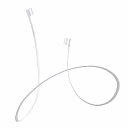 Силиконовый чехол и ремешок для Apple Airpods White - миниатюра 3