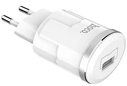 Сетевое зарядное устройство Hoco С37А Charger 1 USB 2.4A White - миниатюра 5