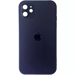 Чехол AG Glass with MagSafe для Apple iPhone 12 Dark purple