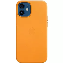 Чохол Apple Leather Case with MagSafe for iPhone 12 Mini California Poppy