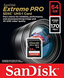 Карта памяти SanDisk 64GB SDXC Extreme Pro UHS-II (SDSDXDK-064G-GN4IN) - миниатюра 3