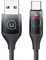Кабель USB Usams SJ636 XM Series Gradient 66w 6a 1.2m USB Type-C cable black