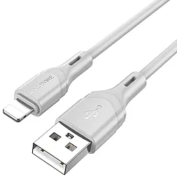 Кабель Borofone BX99 Method USB-A - Lightning 12w 2.4a 1м cable Gray - фото Кабель Borofone BX99 Method USB-A - Lightning 12w 2.4a 1м cable Gray
