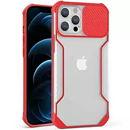 Чохол Epik Camshield matte Ease TPU з шторкой для Apple iPhone 12 Pro Max (6.7") Червоний