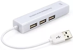USB хаб Vinga 3xUSB 2.0 White (HUB023S) - миниатюра 2