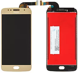 Дисплей Motorola Moto G5S (XT1790, XT1792, XT1793, XT1794, XT1795, XT1799-2) с тачскрином, оригинал, Gold
