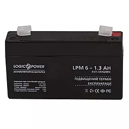 Акумуляторна батарея Logicpower 6V 1.3 Ah (LPM 6 - 1.3 AH) AGM