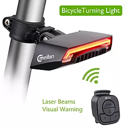 Велофара Meilan X5 Wireless Turning Laser Light - миниатюра 6