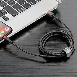 Кабель Baseus Cafule USB-A - Lightning 12w 2.4a 1м cable Black/Red (CALKLF-B19) - миниатюра 7 Кабель Baseus Cafule USB-A - Lightning 12w 2.4a 1м cable Black/Red (CALKLF-B19) - миниатюра 7