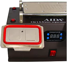 Сепаратор вакуумний 8.5" Aida A-978 (19 х 11 см) 3 в 1, з вбудованим компресором для демонтажу дисплейних рамок - мініатюра 3