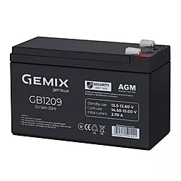 Акумуляторна батарея Gemix 12V 9Ah (GB1209) - мініатюра 2