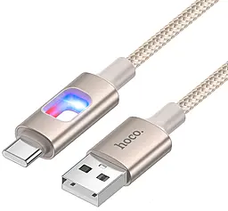 Кабель Hoco U144 USB-A - Type-C 15w 3a 1.2м cable Gold - миниатюра 2 Кабель Hoco U144 USB-A - Type-C 15w 3a 1.2м cable Gold - миниатюра 2