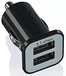 Автомобильное зарядное устройство Lenovo Car Charger 2 USB (1A\2.1A) Black