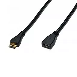 Видео удлиннитель ASSMANN HDMI High speed + Ethernet (AM/AF) 5.0m, black (AK-330201-050-S) Digitus - фото Видео удлиннитель ASSMANN HDMI High speed + Ethernet (AM/AF) 5.0m, black (AK-330201-050-S) Digitus