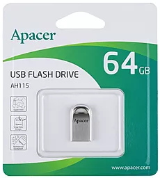 Флешка Apacer AH115 64gb Silver