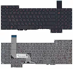 Клавіатура для ноутбуку Asus G751, G751JM, G751JL, G751JT, G751JY з підсвіткою клавіш без рамки