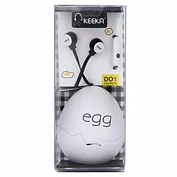 Навушники Keeka D01 Egg Silver