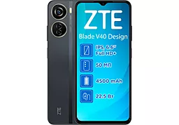 Смартфон ZTE V40 Design 4/128GB Dual Sim Black