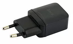 Сетевое зарядное устройство Hoco C22A + Lightning Cable Black - миниатюра 2