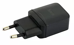 Сетевое зарядное устройство Hoco C22A 2.4a home charger + Lightning cable black - миниатюра 2 Сетевое зарядное устройство Hoco C22A 2.4a home charger + Lightning cable black - миниатюра 2