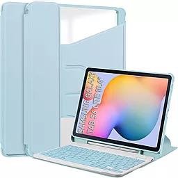 Чехол для планшета BeCover с безпроводной клавиатурой для Samsung Galaxy Tab S6 Lite Light Blue (712407) - фото Чехол для планшета BeCover с безпроводной клавиатурой для Samsung Galaxy Tab S6 Lite Light Blue (712407)