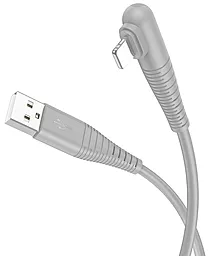Кабель Borofone BX105 Corriente USB-A - Lightning 12w 2.4a 1м cable Gray - мініатюра 4 Кабель Borofone BX105 Corriente USB-A - Lightning 12w 2.4a 1м cable Gray - мініатюра 4