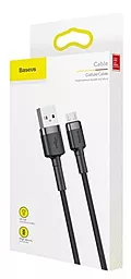Кабель Baseus Cafule USB-A - micro USB 12w 2.4a 1м cable Grey/Black (CAMKLF-HG1) - миниатюра 5 Кабель Baseus Cafule USB-A - micro USB 12w 2.4a 1м cable Grey/Black (CAMKLF-HG1) - миниатюра 5
