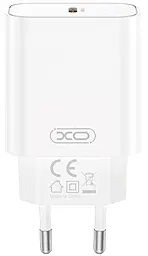 Сетевое зарядное устройство XO CE32 20w PD USB-C fast charger white - фото Сетевое зарядное устройство XO CE32 20w PD USB-C fast charger white