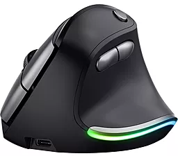 Комп'ютерна мишка Trust Bayo Ergonomic Rechargeable Wireless Eco Black (24731) - мініатюра 3
