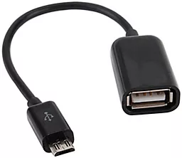 OTG-перехідник Lapara 0.16m M-F micro USB -> USB A Lapara (LA-UAFM-OTG black)