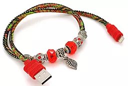 Кабель iKaku POTALA USB-A - Lightning 12w 2.4a 0.5м cable Red