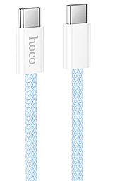 Кабель Hoco X105 Hero USB Type-C - Type-C 60w 3a PD 1м cable Blue
