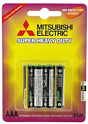 Батарейки Mitsubishi AAA / R03 BLISTER CARD 4шт 1.5 V