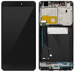Дисплей Xiaomi Mi4c с тачскрином и рамкой, оригинал, Black